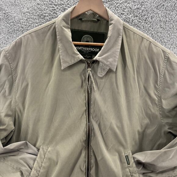 Weatherproof Jacket Men's XL Lightweight Green Zip Bomber Coat Casual Outdoor - Picture 2 of 12